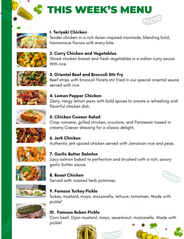 Pick Your Meals! - 10 Meal Plan