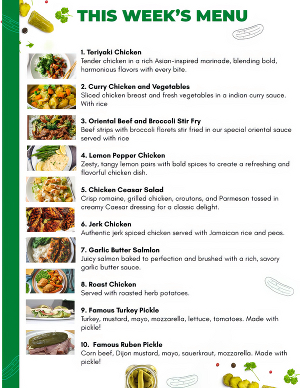 Pick Your Meals! - 7 Meal Plan